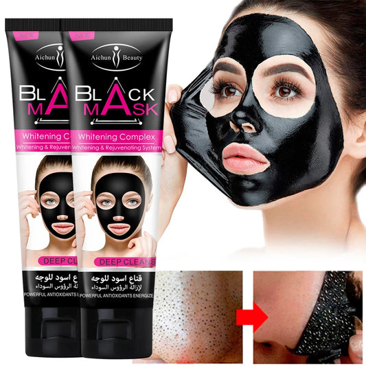 MASQUE NOIRE : Efficace contre les taches, les boutons et la graisse sur le visage !!